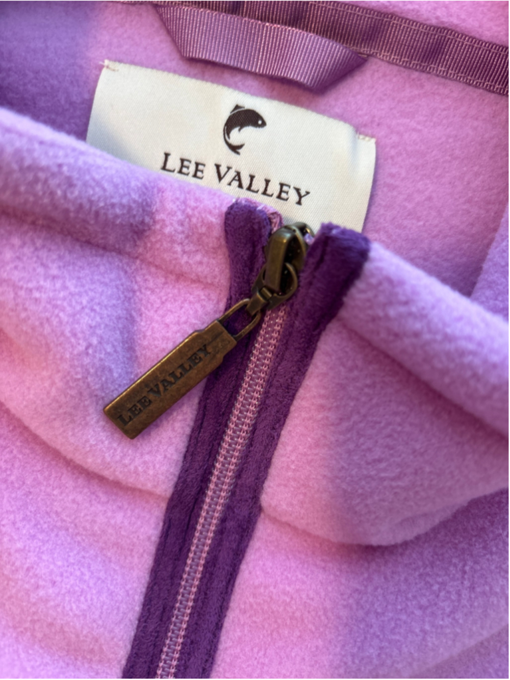 Lee Valley Of Ireland Fleece Vest Womens Size L Pink Purple Outdoor Gorpcore - Picture 9 of 11